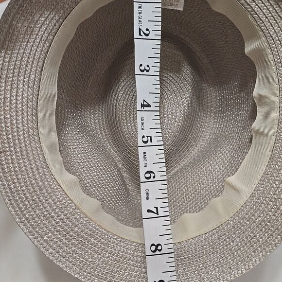 Something Special Stylish Tan Fedora Hat with Black Stripe - Picture 7 of 10